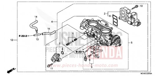 CORPS DE PAPILLON GL1800D de 2013